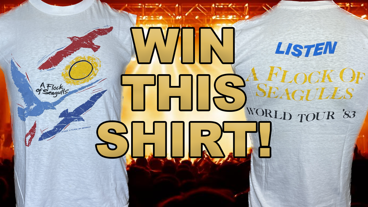 I'm giving Away FIVE Vintage 1980s Concert T-shirts