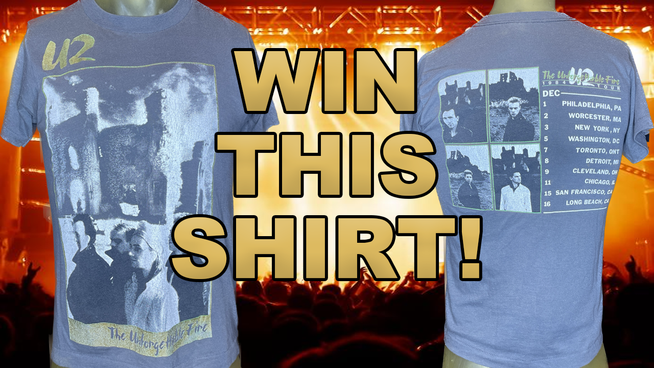 I'm giving Away FIVE Vintage 1980s Concert T-shirts