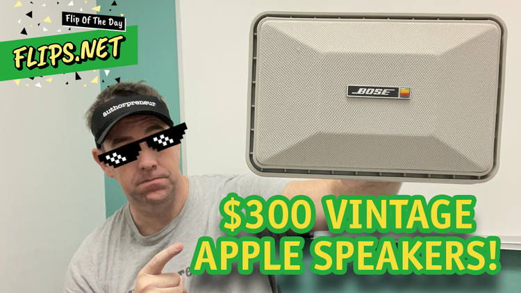 Flip Of The Day #46: Vintage APPLE Bose Roommate Speakers