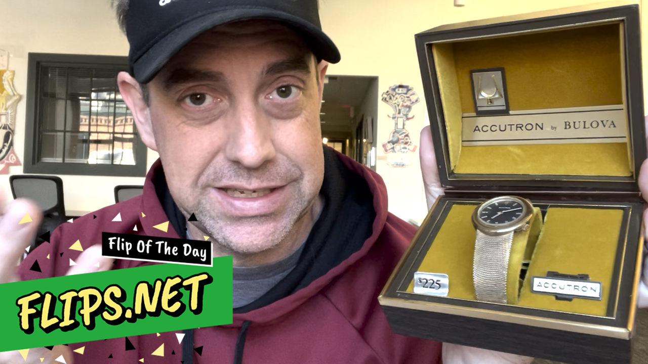 Flip Of The Day #10: Vintage Bulova Accutron Watch (boxed)